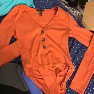 Forever 21 burnt orange body suit